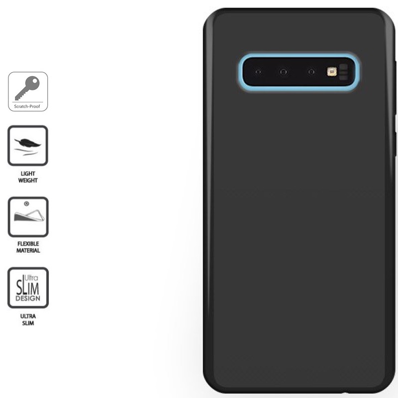 Silikoninis Samsung galaxy s10 plus 1mm. storio dėklas - Juodas Silikoninis Samsung galaxy s10 plus 1mm. storio dėklas - Juodas